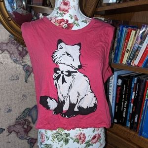 Cropped foxy tank